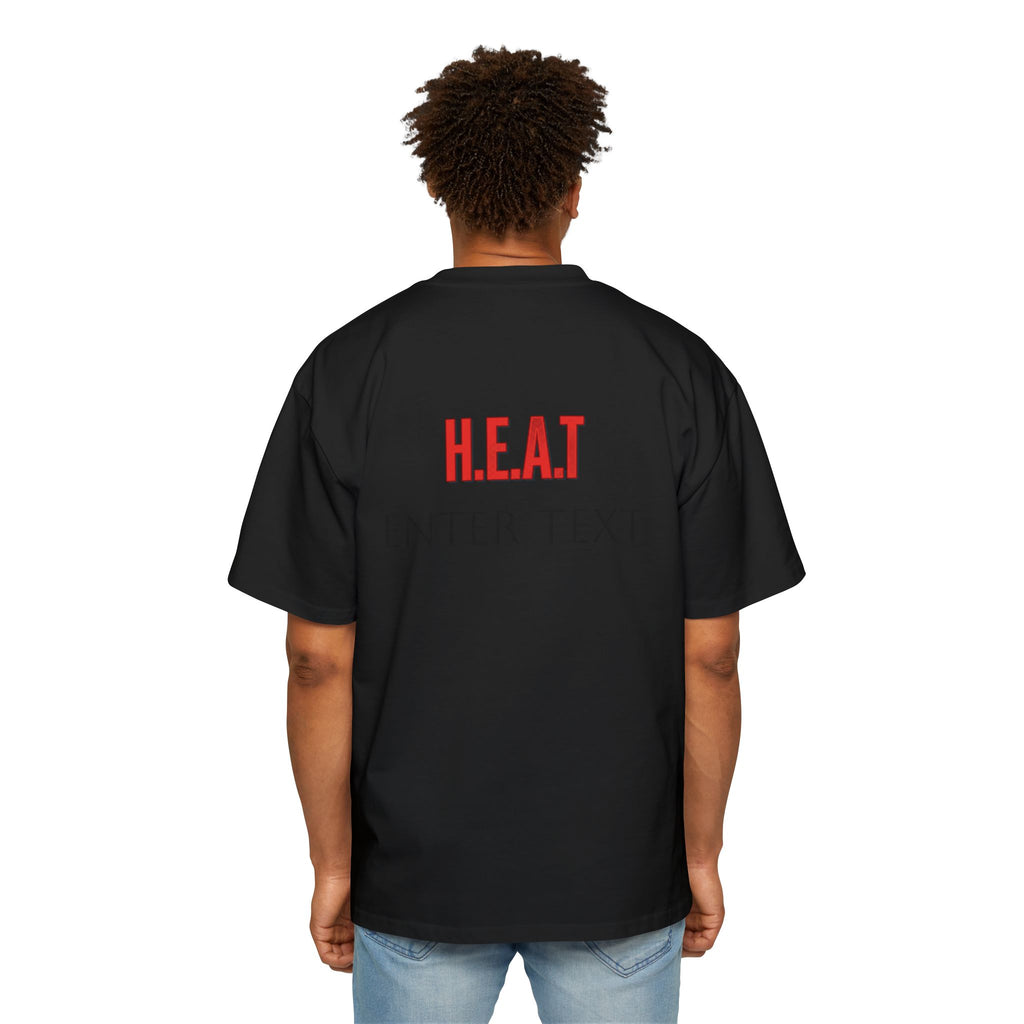 Bold Abstract Heatwave Men's Tee — Urban Oversized Streetwear