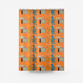 Textured Fabric Shower Curtain Printed Bathroom Curtains