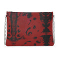 Crossbody Bag With Chain-Crimson Abyss