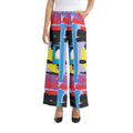 Abstract art colors-Elastic Waist Wide Leg Pant