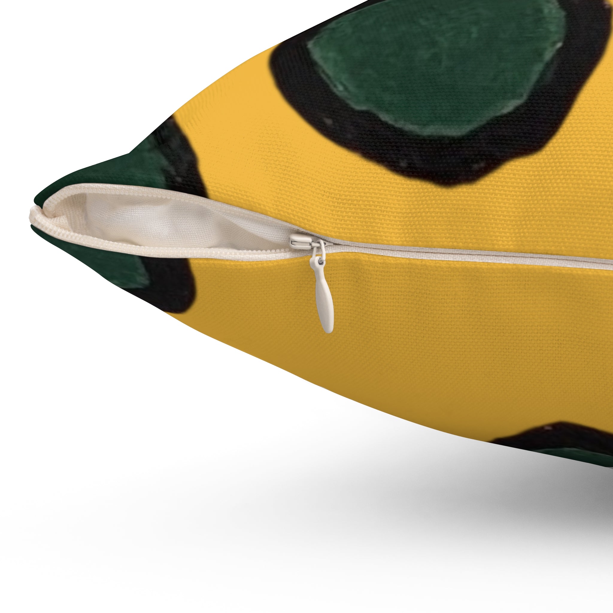 Mustard Polka Dot Decorative Pillow