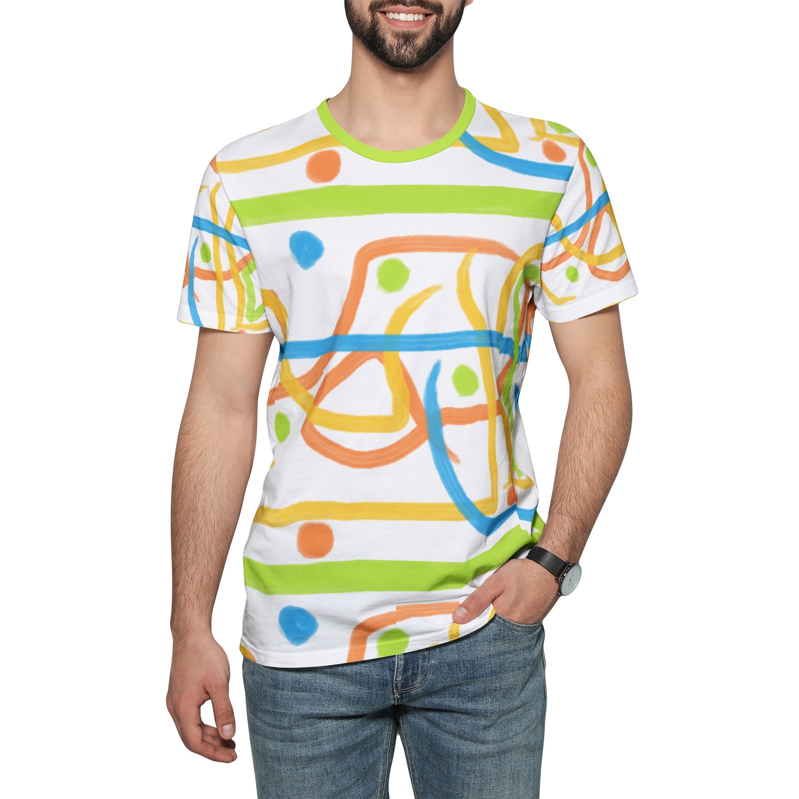 Unisex All-Over Print Cotton T-shirts