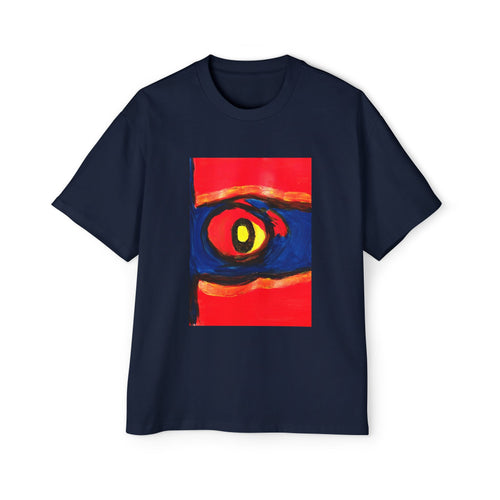 Bold Abstract Heatwave Men's Tee — Urban Oversized Streetwear
