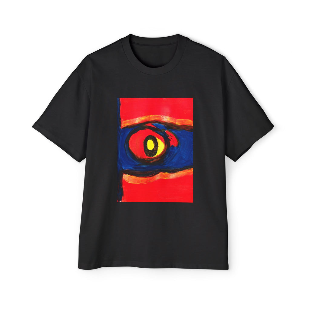 Bold Abstract Heatwave Men's Tee — Urban Oversized Streetwear