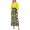Polka dots-Dolman Sleeve Belted Wide Leg Jumpsuit