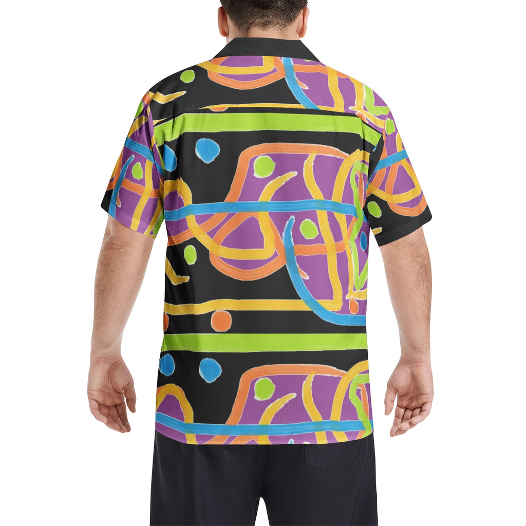 Men's Hawaiian Shirt Short Sleeve Button Down Shirt