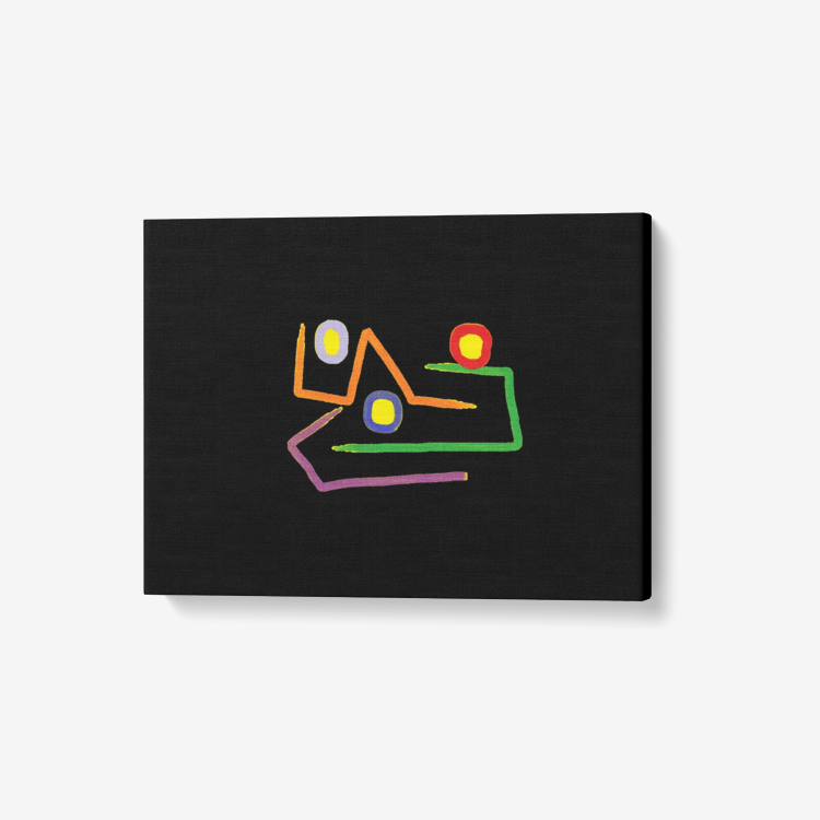 Zooko-1 Piece Canvas Wall Art for Living Room - Framed Ready to Hang 24"x18"