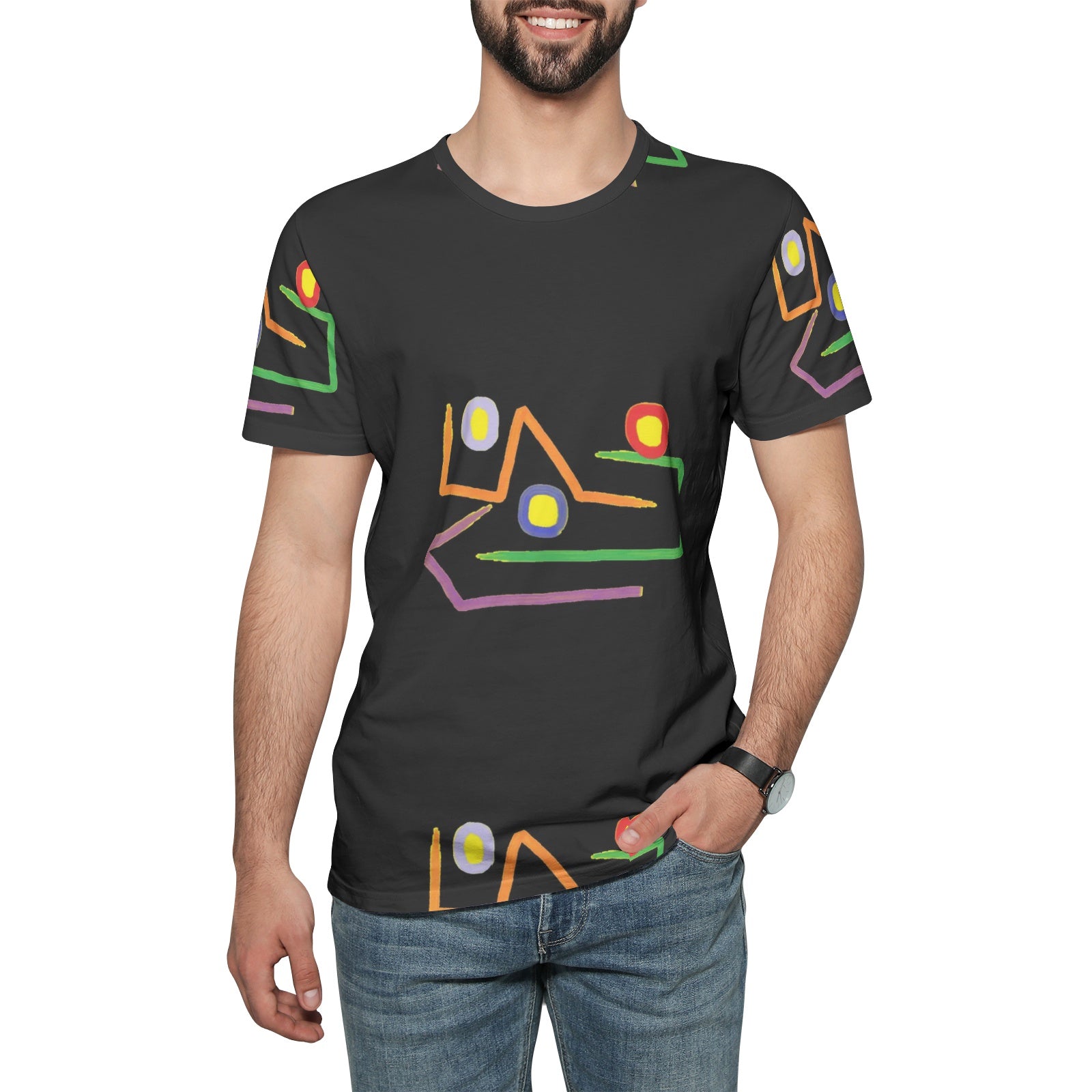 Unisex All-Over Print Cotton T-shirts