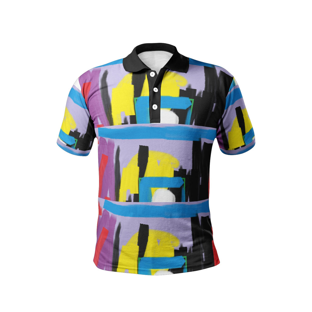 Men's All-Over-Print Polo Shirts