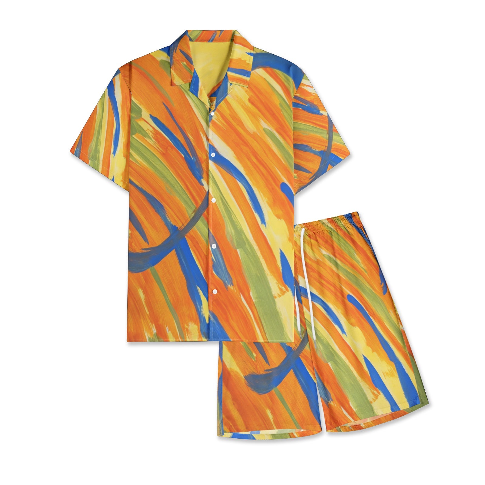 Men's All-Over-Print Hawiian Shirt Sets