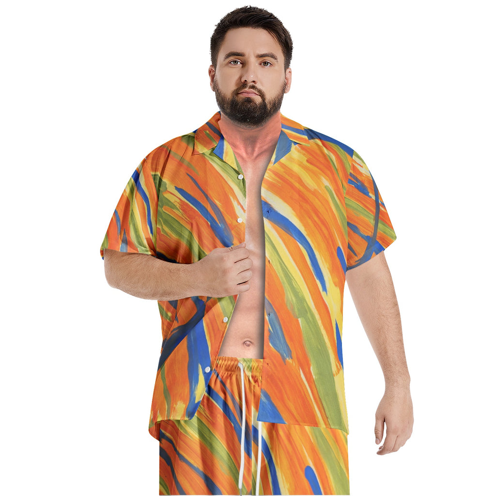 Men's All-Over-Print Hawiian Shirt Sets